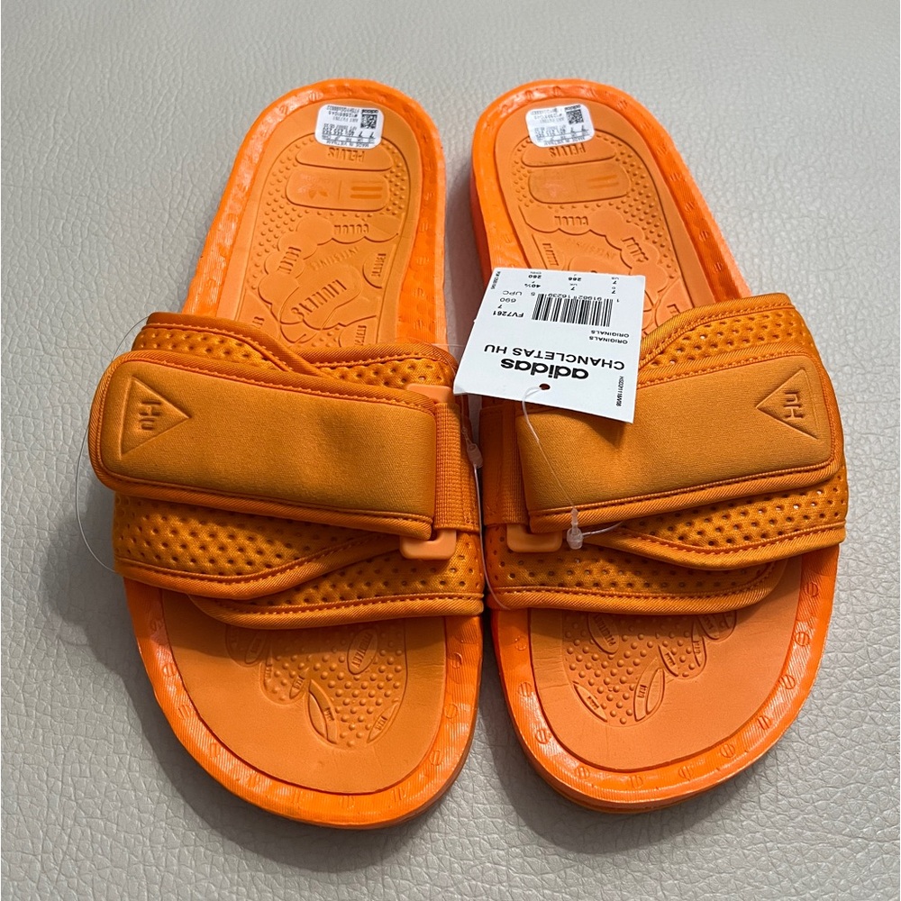 NWT-Adidas Originals x Pharrell Williams Chanclesta Hu Boost Slides- M7W8/EU40.5